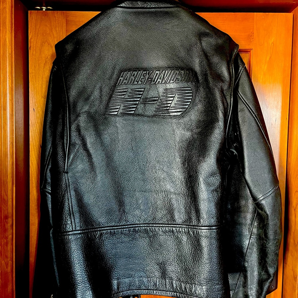 Harley Davidson Leather Jacket-XL Black
